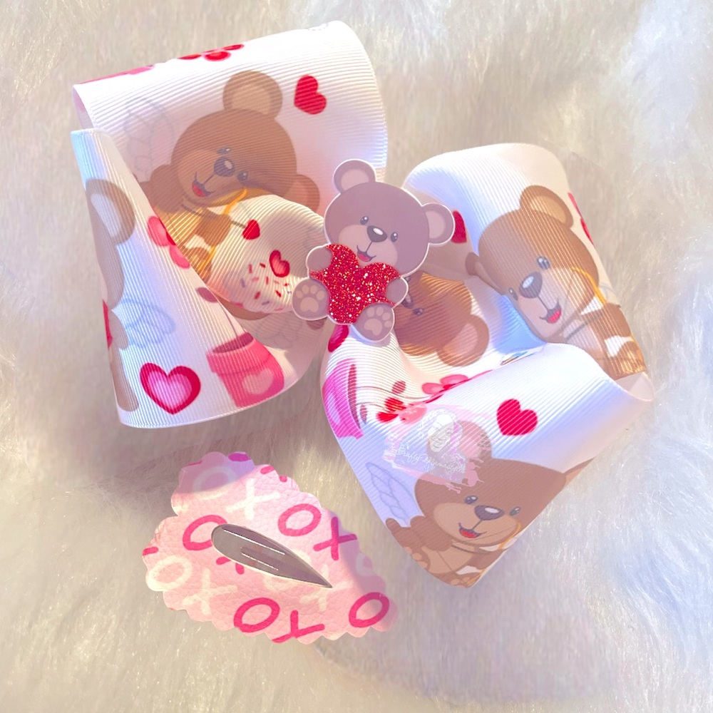 Hairbow and Jumbo hair clip set